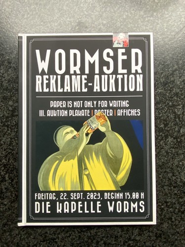 Plakat auktion wormser - auktion,