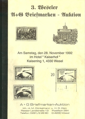 Briefmarken auktionskatalog - briefmarken,