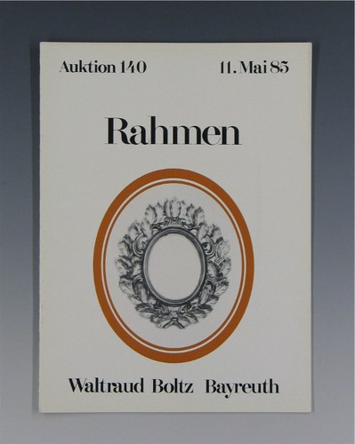 Auktionskatalog boltz rahmen - auktionskatalog,