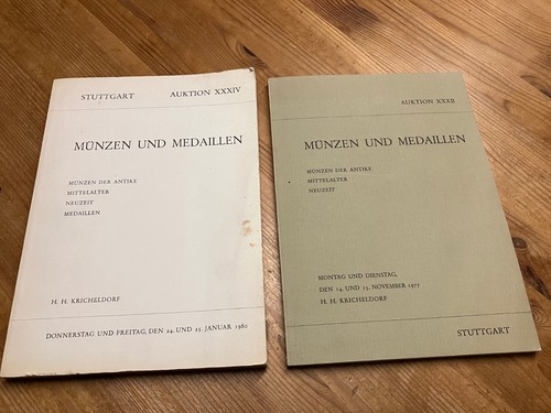 2xMünz-Auktionskataloge