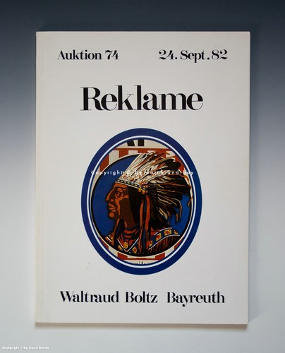Auktionskatalog bolz reklame - bolz,