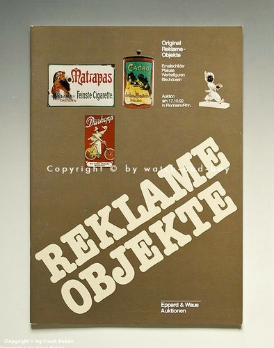 Auktionskatalog reklame - -,