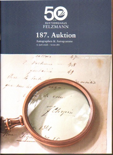 Auktionskatalog autographen - autographen, &